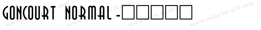 Goncourt Normal字体转换